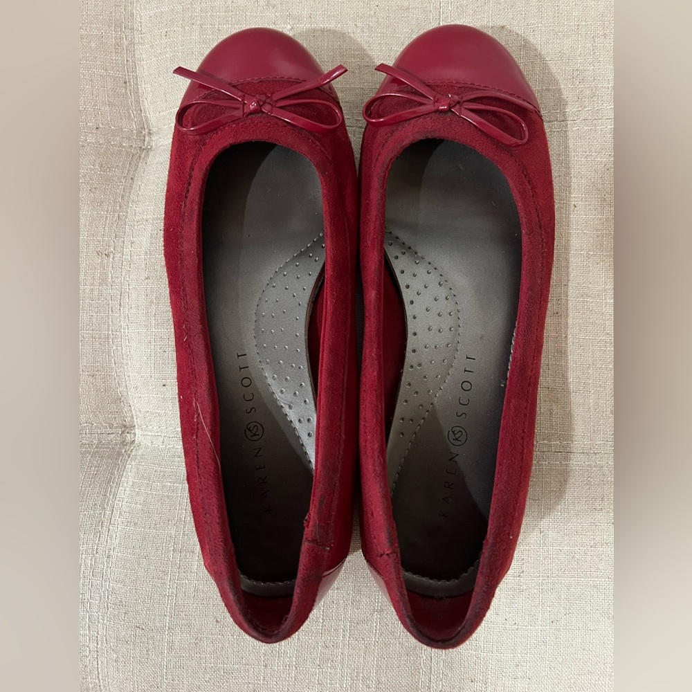 Red Ballet Flats